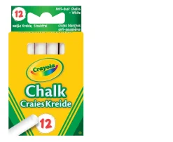 Ken Black 12 Anti Dust White Chalk| Crayola|Art & Crafts