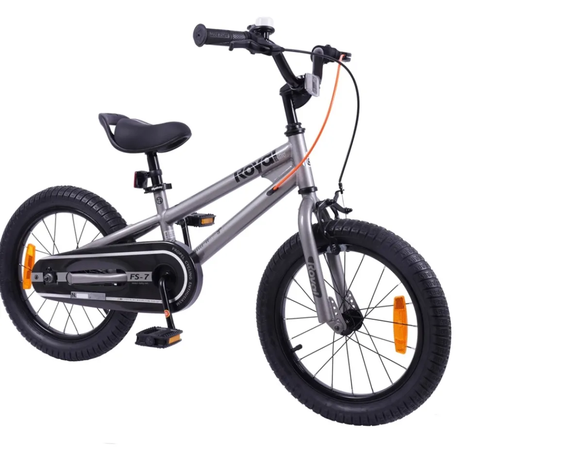 Ken Black 16 Inch Royalbaby FS-7 Bike in Silver| Bikes & Bike Accessories