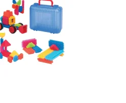 Ken Black 50 Piece Bristle Blocks in Case| Preschool & Electronic Learning