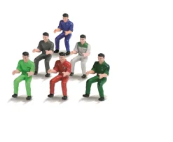 Ken Black 1:32 Set of 6 Tractor Drivers| Farm Model Vehicles & Playsets