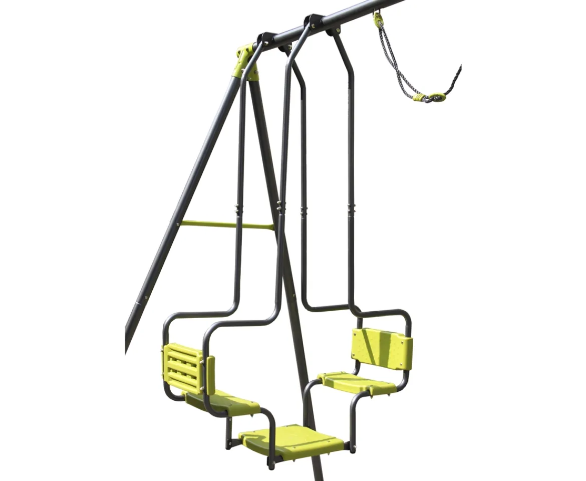 Ken Black 4 Unit Metal Swing Set| Swings & Slides