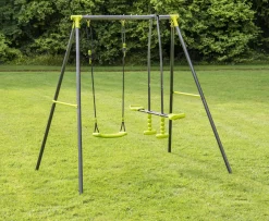 Ken Black 2 Unit Swing and Seesaw Set| Swings & Slides