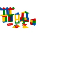 Ken Black 50 Wooden Building Blocks| Preschool & Electronic Learning|Wooden Toys