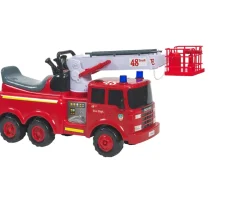 Ken Black Action Fire Engine and Toy Helmet| Pedal & Foot To Floor Ride Ons