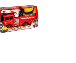 Ken Black Action Fire Engine and Toy Helmet| Pedal & Foot To Floor Ride Ons
