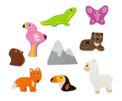 Ken Black Animal Stacking Tower Toy & Bag| Wooden Toys|Preschool & Electronic Learning