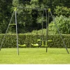 Ken Black Apatou 3 Unit Metal Swing Set| Swings & Slides