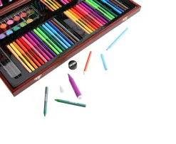 Ken Black Art Studio 180 Piece Wooden Junior Art Set| Art & Crafts
