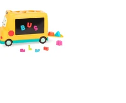 Ken Black B. Toys AlphaBus School Bus| Preschool & Electronic Learning