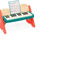 Ken Black B Toys: Mini Maestro Wooden Piano| Music & Karaoke|Preschool & Electronic Learning