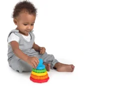 Ken Black Baby Einstein Stack & Teethe Multi-Textured Teether Toy| Baby Play