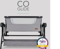 Ken Black Baby Elegance Co Glide Electric Bedside Crib| Nursery Furniture & Bedding