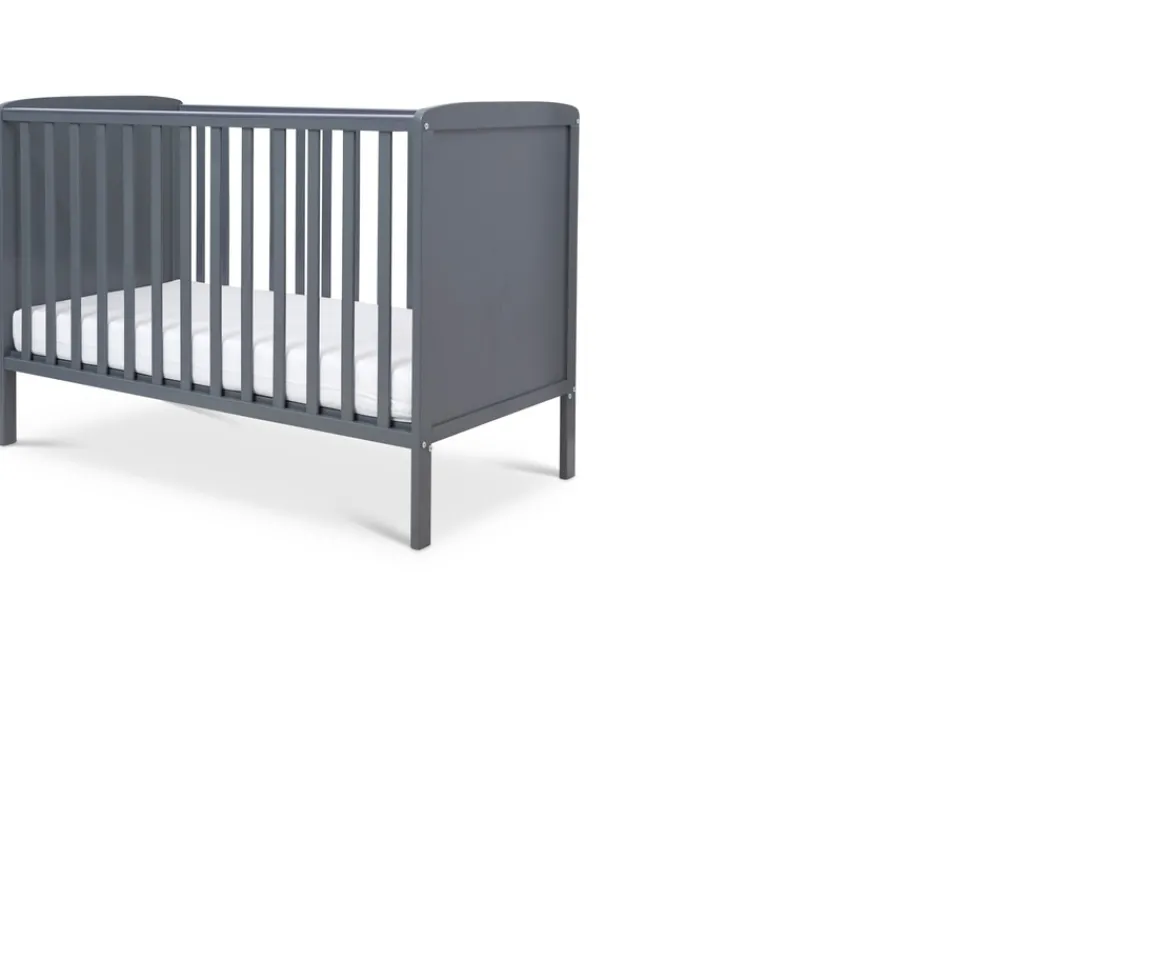 Ken Black Baby Elegance Elle Cot Grey| Nursery Furniture & Bedding