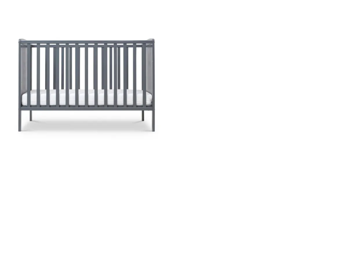 Ken Black Baby Elegance Elle Cot Grey| Nursery Furniture & Bedding