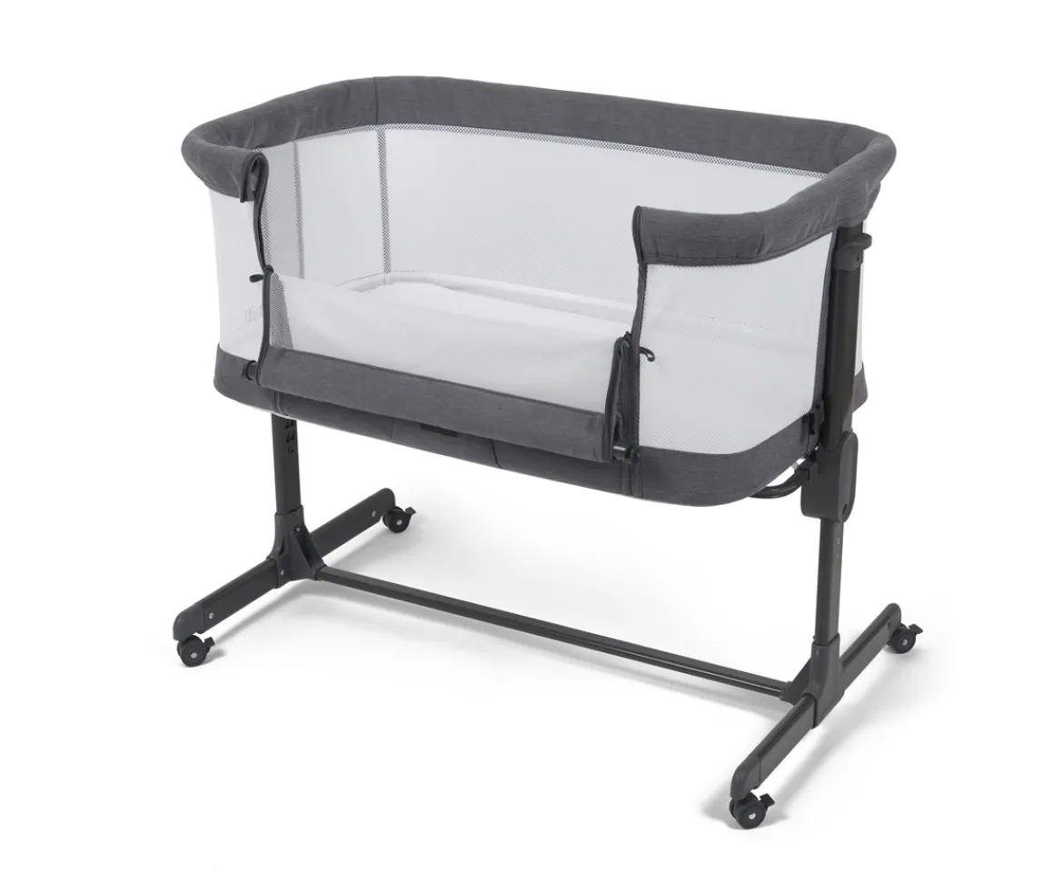 Ken Black Babylo Aurora 2-in-1 Bedside Sleeper Crib| Nursery Furniture & Bedding