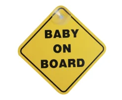 Ken Black Babylo Baby on Board Car Sign| Health & Safety