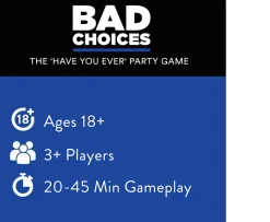 Ken Black Bad Choices Party Game| Board Games