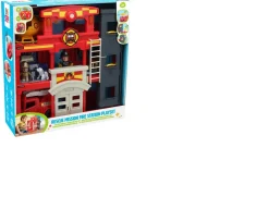Ken Black Big Steps Rescue Mission Fire Station Playset| Preschool & Electronic Learning|Building & Vehicle Toys