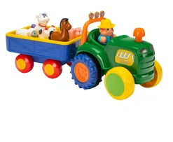 Ken Black Bigs Steps Play Old MacDonald Tractor & Trailer| Preschool & Electronic Learning|Farm Model Vehicles & Playsets