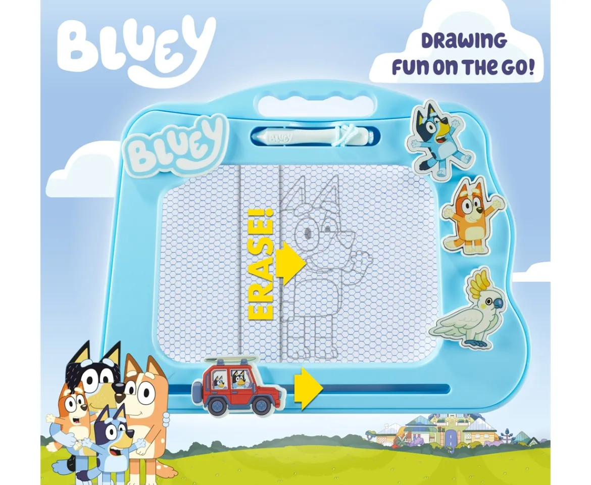 Ken Black BLUEY TRAVEL MAGNETIC SCRIBBLER| Preschool & Electronic Learning