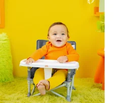 Ken Black Bright Starts Pop N' Sit Portable Booster Seat| Baby Play