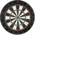 Ken Black Bristle Dartboard with 6 Darts| Sports