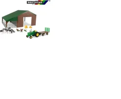 Ken Black Britains John Deere Tractor & Shed Set| Farm Model Vehicles & Playsets