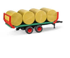 Ken Black Bruder 1:16 Bale Trailer with Bales| Bruder|Farm Model Vehicles & Playsets