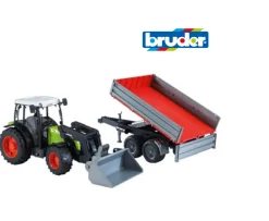 Ken Black Bruder 1:16 Claas Nectis 267F with Front Loader & Trailer| Bruder|Farm Model Vehicles & Playsets