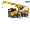 Ken Black Bruder Light and Sound Scania Super 560R Liebherr Crane Truck Toy| Bruder|Farm Model Vehicles & Playsets