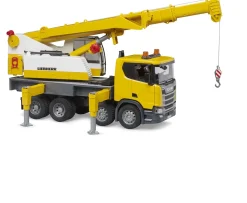 Ken Black Bruder Light and Sound Scania Super 560R Liebherr Crane Truck Toy| Bruder|Farm Model Vehicles & Playsets