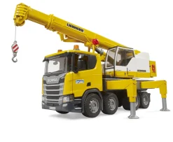 Ken Black Bruder Light and Sound Scania Super 560R Liebherr Crane Truck Toy| Bruder|Farm Model Vehicles & Playsets