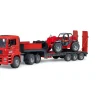 Ken Black Bruder MAN TGA Semi-Trailer Truck with Manitou Telehandler Toy| Bruder|Farm Model Vehicles & Playsets