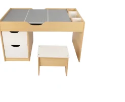 Ken Black Build 'n' Store Wooden Storage Desk & Stool| Art & Crafts|LEGO