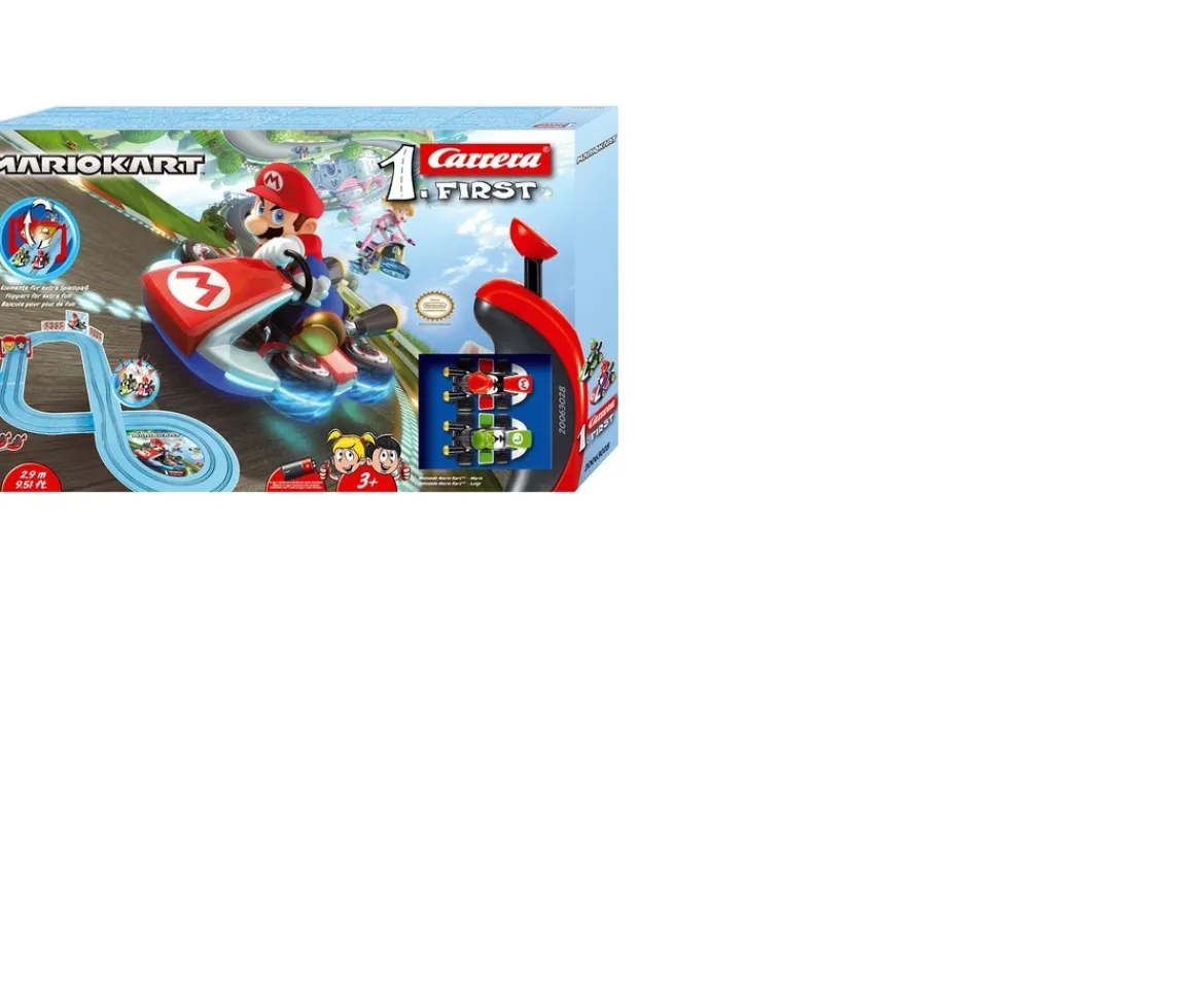 Ken Black Carrera First Mario Kart Racing Set| Building & Vehicle Toys