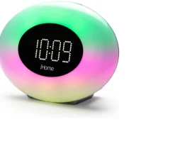 Ken Black Colour Changing Alarm Clock with FM Radio| Gaming Accessories|Music & Karaoke