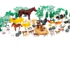 Ken Black Country Animal Farm 60 Piece Set| Farm Model Vehicles & Playsets|Action Figures & Playsets