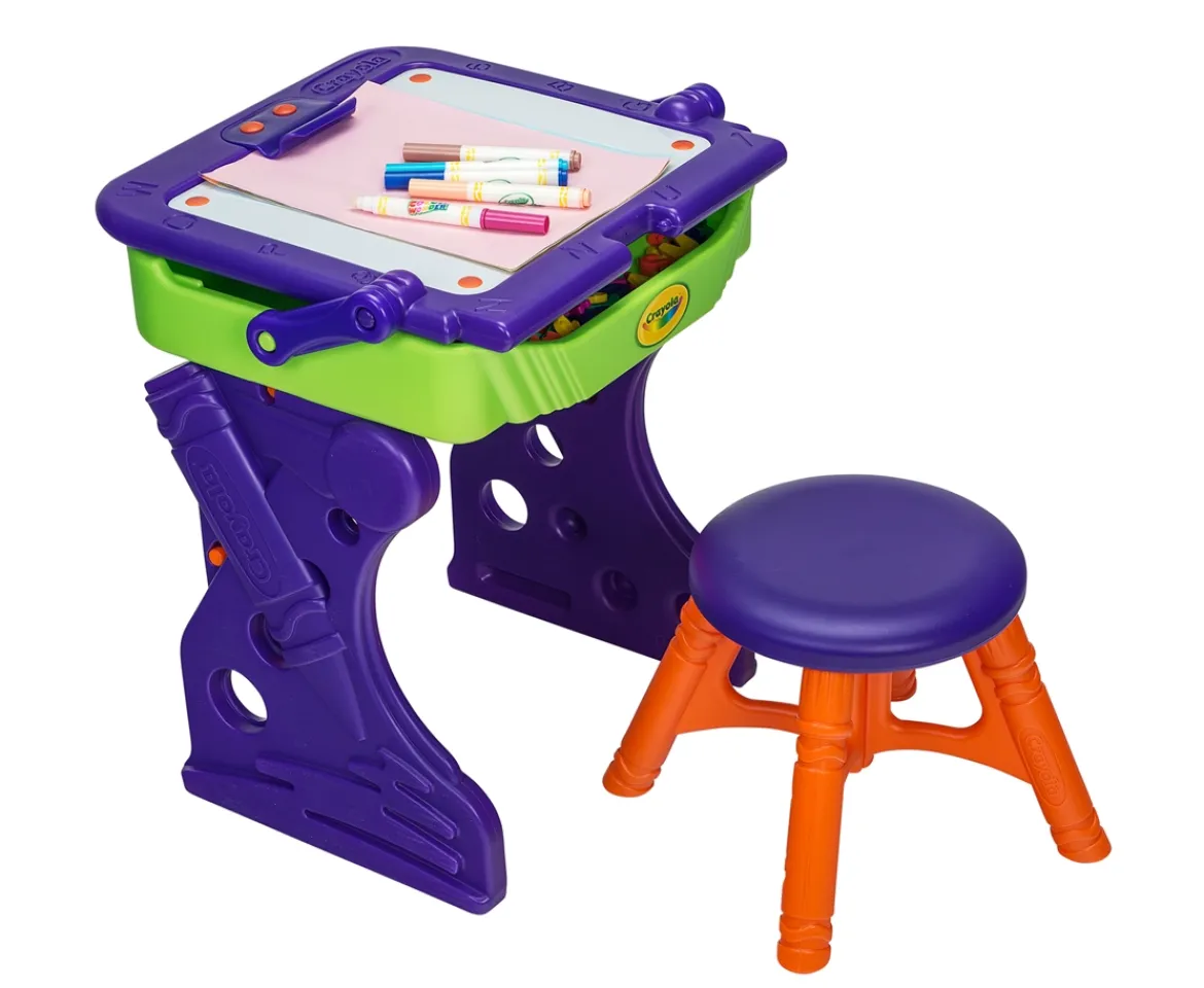 Ken Black Crayola My First Art Studio Desk & Easel| Crayola|Art & Crafts