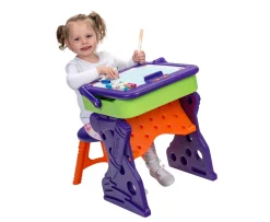 Ken Black Crayola My First Art Studio Desk & Easel| Crayola|Art & Crafts