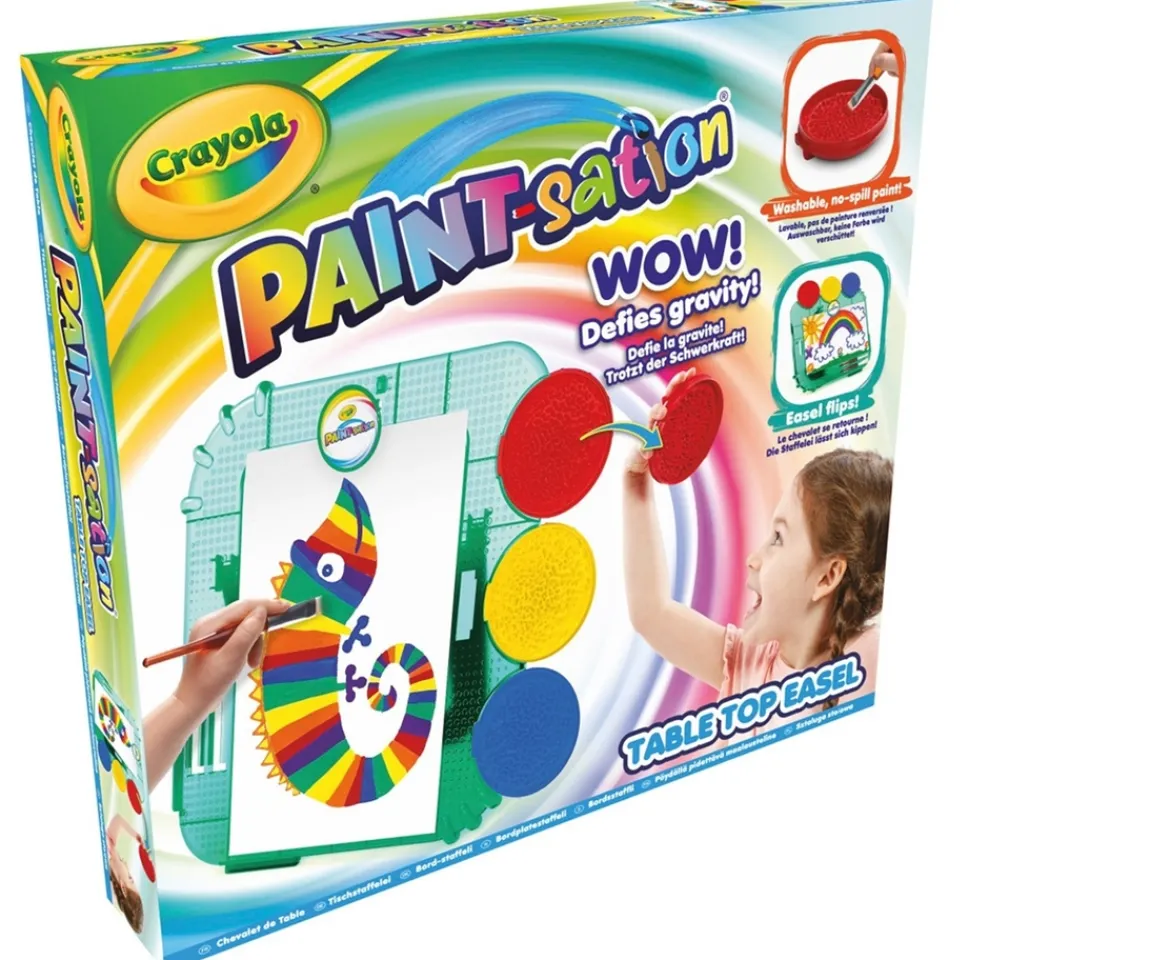 Ken Black Crayola Paint-Sation Table Top Easel| Crayola|Art & Crafts
