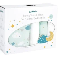 Ken Black CuddleCo Spring Skies 4 Piece Cot Bed Bedding Set| Nursery Furniture & Bedding