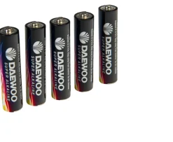 Ken Black Daewoo AAA Alkaline Batteries 5-Pack| Battery Packs