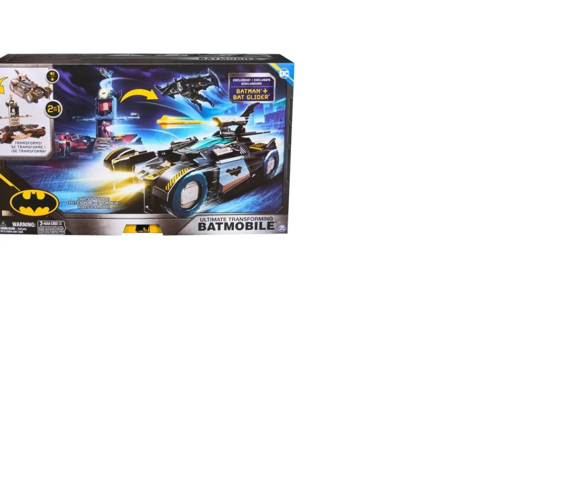Ken Black DC Batman Ultimate Transforming Batmobile Playset| Building & Vehicle Toys
