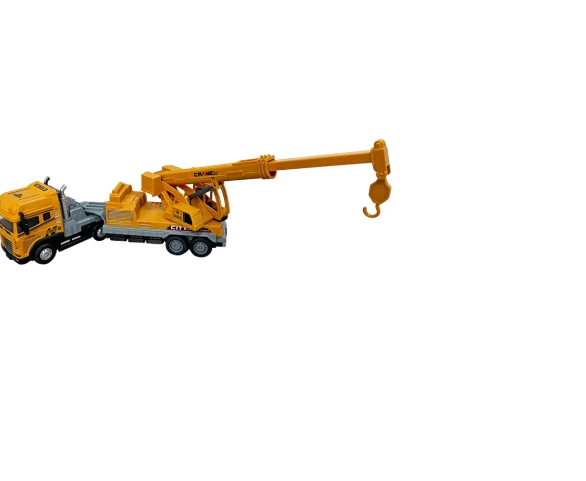 Ken Black Diecast Crane and Trailer with Lights and Sounds| Building & Vehicle Toys