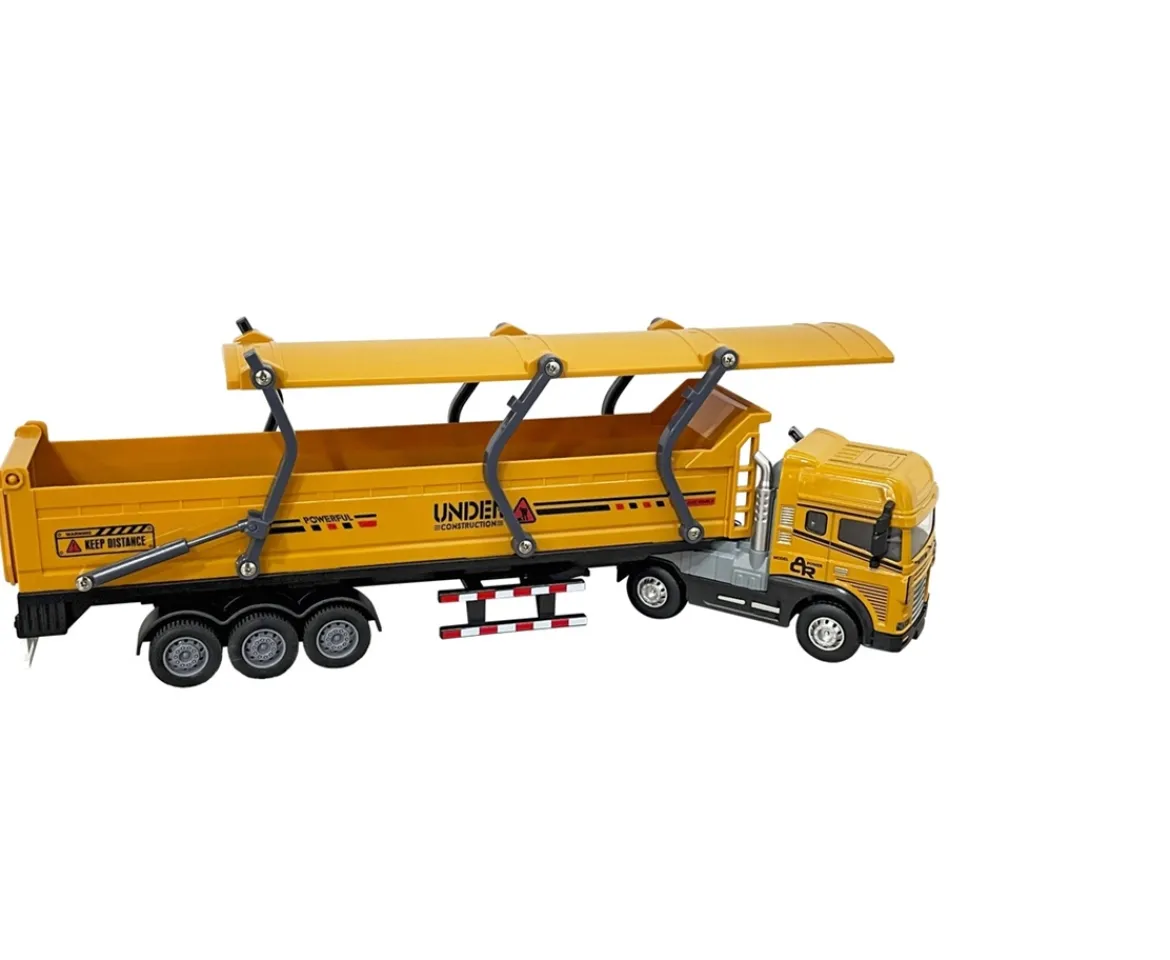 Ken Black Diecast Gravel Trailer with Lights and Sounds| Building & Vehicle Toys