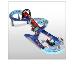 Ken Black Disney Pixar Cars Global Racers Cup Jumping Raceway Playset| Building & Vehicle Toys