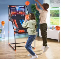Ken Black Double Shot Basketball Arcade Game with LED Lights| Sports|Goals & Hoops
