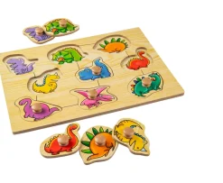 Ken Black Easy Grab Wooden Puzzle Dinosaur| Puzzles|Wooden Toys