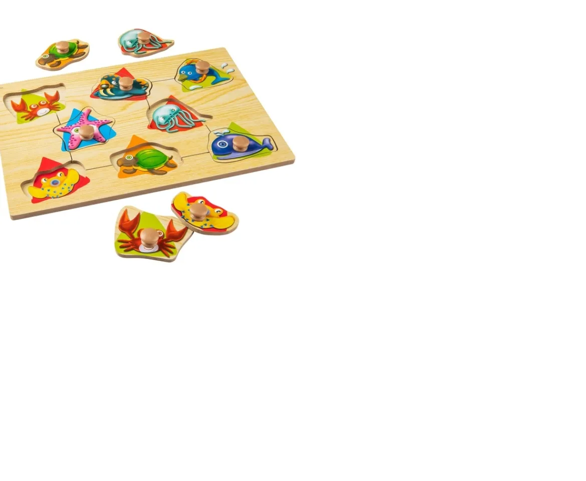 Ken Black Easy Grab Wooden Puzzle Under the Sea| Puzzles|Wooden Toys