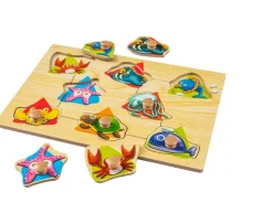 Ken Black Easy Grab Wooden Puzzle Under the Sea| Puzzles|Wooden Toys